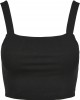 Дамски топ в черен цвят Urban Classics  Ladies Cropped Top black, Urban Classics, Топове - Complex.bg