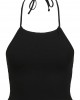 Дамски топ в черен цвят Urban Classics Ladies Cropped Neckholder Top black, Urban Classics, Топове - Complex.bg