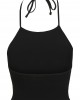 Дамски топ в черен цвят Urban Classics Ladies Cropped Neckholder Top black, Urban Classics, Топове - Complex.bg