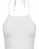 Дамски топ в бял цвят Urban Classics Ladies Cropped Neckholder Top white, Urban Classics, Топове - Complex.bg