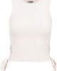 Дамски топ в розов цвят Urban Classics Ladies Lace Up Cropped Top pink, Urban Classics, Топове - Complex.bg