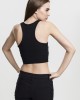 Дамски топ в черен цвят Urban Classics Ladies Cropped Rib Top black, Urban Classics, Топове - Complex.bg