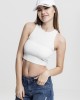 Дамски топ в бял цвят Urban Classics Ladies Cropped Rib Top white, Urban Classics, Топове - Complex.bg