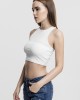 Дамски топ в бял цвят Urban Classics Ladies Cropped Rib Top white, Urban Classics, Топове - Complex.bg