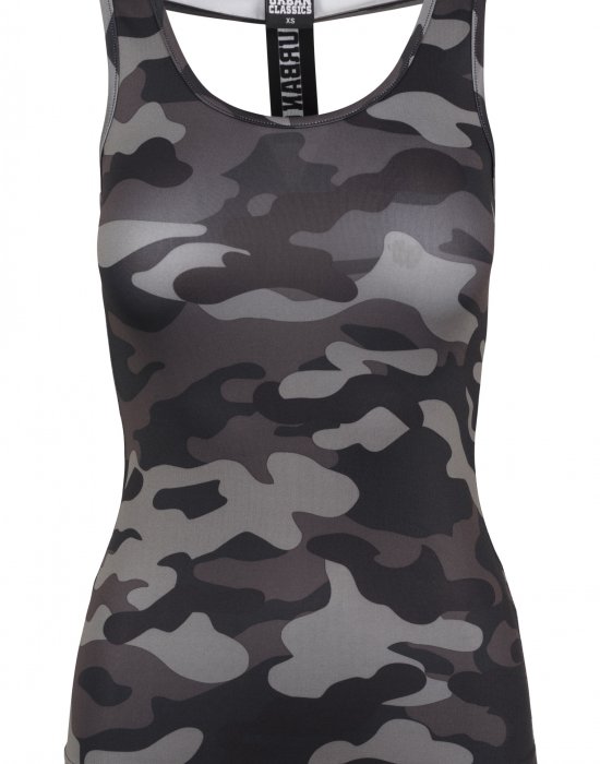 Дамски потник в тъмен камуфлаж Urban Classics Ladies Camo Top dark camo, Urban Classics, Топове - Complex.bg