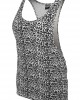 Дамски потник в бяло и черно леопардов десен Urban Classics Ladies Leo Loose Tank blk/wht, Urban Classics, Топове - Complex.bg