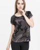 Дамска тениска в тъмен камуфлаж Urban Classics Ladies Camo Back Shaped Tee dark camo, Urban Classics, Тениски - Complex.bg