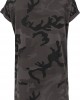 Дамска тениска в тъмен камуфлаж Urban Classics Ladies Camo Back Shaped Tee dark camo, Urban Classics, Тениски - Complex.bg