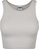 Дамски топ в сив цвят Urban Classics Ladies Rib Cropped Top grey, Urban Classics, Топове - Complex.bg