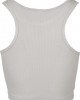 Дамски топ в сив цвят Urban Classics Ladies Rib Cropped Top grey, Urban Classics, Топове - Complex.bg