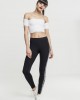 Дамски топ в бял цвят Urban Classics Ladies Cropped Cold Shoulder Smoke Top white, Urban Classics, Топове - Complex.bg