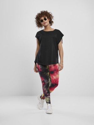 Дамска тениска в черен цвят Urban Classics Ladies Basic Shaped Tee black 