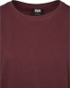 Дамска тениска в тъмночервен цвят Urban Classics Ladies Basic Shaped Tee cherry, Urban Classics, Тениски - Complex.bg