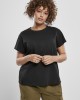 Дамска класическа тениска в черен цвят Urban Classics Ladies Basic Box Tee black, Urban Classics, Тениски - Complex.bg