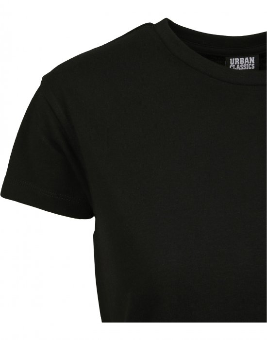 Дамска класическа тениска в черен цвят Urban Classics Ladies Basic Box Tee black, Urban Classics, Тениски - Complex.bg