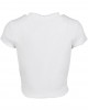 Дамска къса тениска в бял цвят Urban Classics Ladies Cropped Rib Tee white XXL, Urban Classics, Тениски - Complex.bg