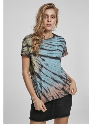 Дамска тениска Urban Classics Ladies Tie Dye Boyfriend Tee black 