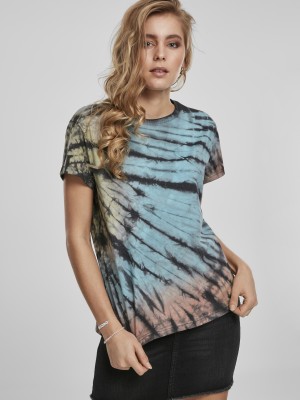 Дамска тениска Urban Classics Ladies Tie Dye Boyfriend Tee black 