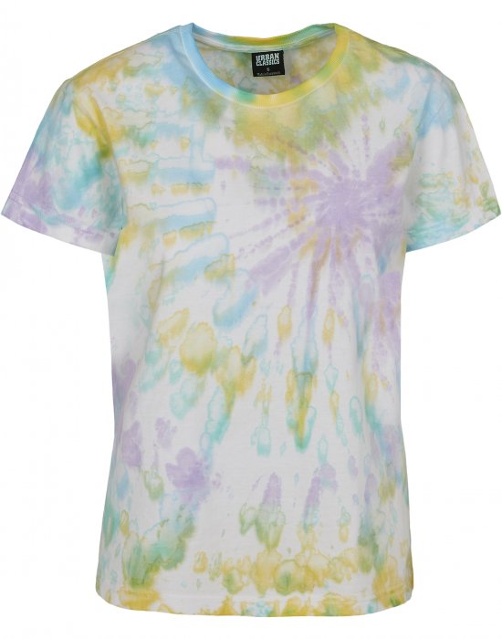 Дамска тениска в нежни пастелни цветове Urban Classics Ladies Tie Dye Boyfriend Tee pastel, Urban Classics, Тениски - Complex.bg