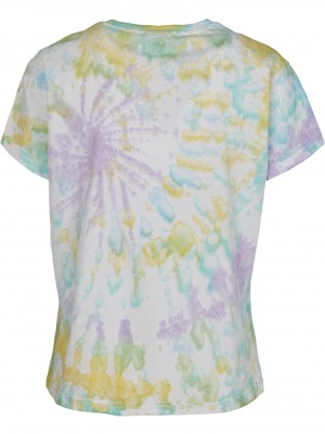 Дамска тениска в нежни пастелни цветове Urban Classics Ladies Tie Dye Boyfriend Tee pastel 