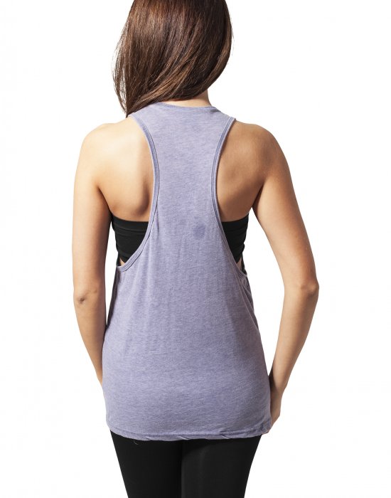 Дамски потник в син цвят Urban Classics Ladies Loose Burnout Tank denimblue, Urban Classics, Топове - Complex.bg