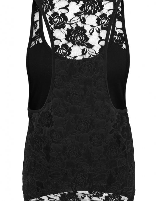 Купи Дамски потник в черен цвят Urban Classics Ladies Flower Laces Loose Tank black, Urban Classics, Топове онлайн - Complex.bg Дамски потник в черен цвят Urban Classics Ladies Flower Laces Loose Tank black, Urban Classics, Топове - Complex.bg