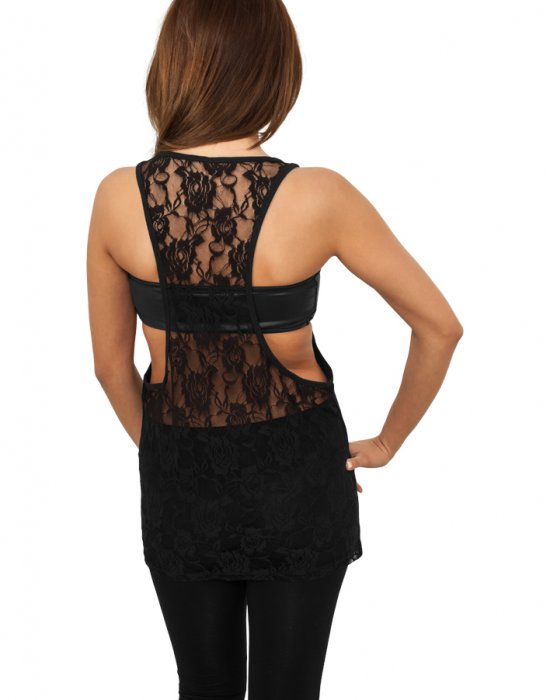 Купи Дамски потник в черен цвят Urban Classics Ladies Flower Laces Loose Tank black, Urban Classics, Топове онлайн - Complex.bg Дамски потник в черен цвят Urban Classics Ladies Flower Laces Loose Tank black, Urban Classics, Топове - Complex.bg