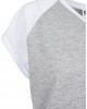 Дамска тениска с реглан ръкави в сиво и бяло Urban Classics Ladies Contrast Raglan Tee grey/white, Urban Classics, Тениски - Complex.bg