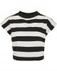 Дамска къса тениска в черно и бяло Urban Classics Ladies Stripe Short Tee black/white, Urban Classics, Тениски - Complex.bg