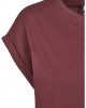 Дамска тениска в тъмночервен цвят Urban Classics Ladies Extended Shoulder Tee redwine, Urban Classics, Тениски - Complex.bg