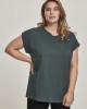 Дамска тениска в тъмнозелен цвят Urban Classics Ladies Extended Shoulder Tee bottlegreen, Urban Classics, Тениски - Complex.bg