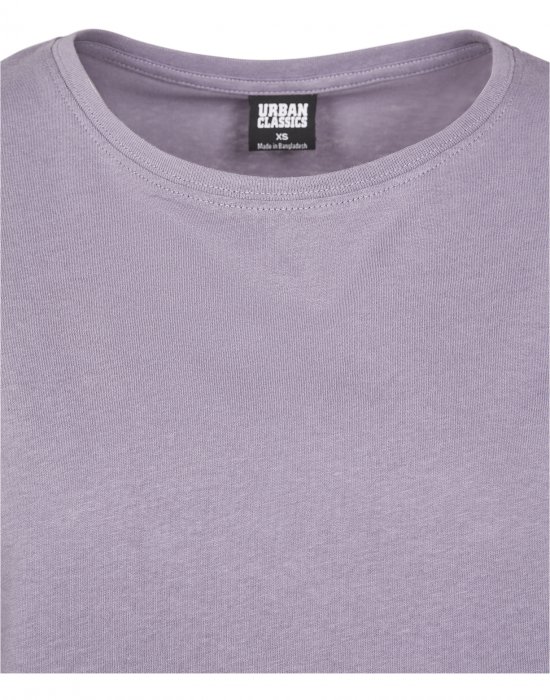 Дамска тениска в лилав цвят Urban Classics Ladies Extended Shoulder Tee dustypurple, Urban Classics, Тениски - Complex.bg