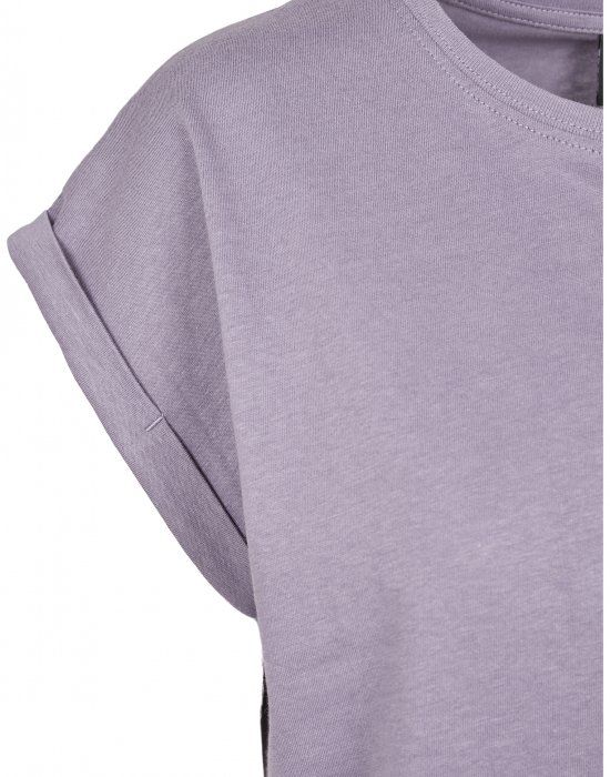 Дамска тениска в лилав цвят Urban Classics Ladies Extended Shoulder Tee dustypurple, Urban Classics, Тениски - Complex.bg