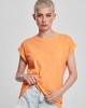 Дамска тениска в оранжев цвят Urban Classics Ladies Extended Shoulder Tee papaya, Urban Classics, Тениски - Complex.bg