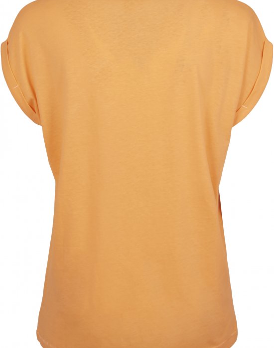 Дамска тениска в оранжев цвят Urban Classics Ladies Extended Shoulder Tee papaya, Urban Classics, Тениски - Complex.bg