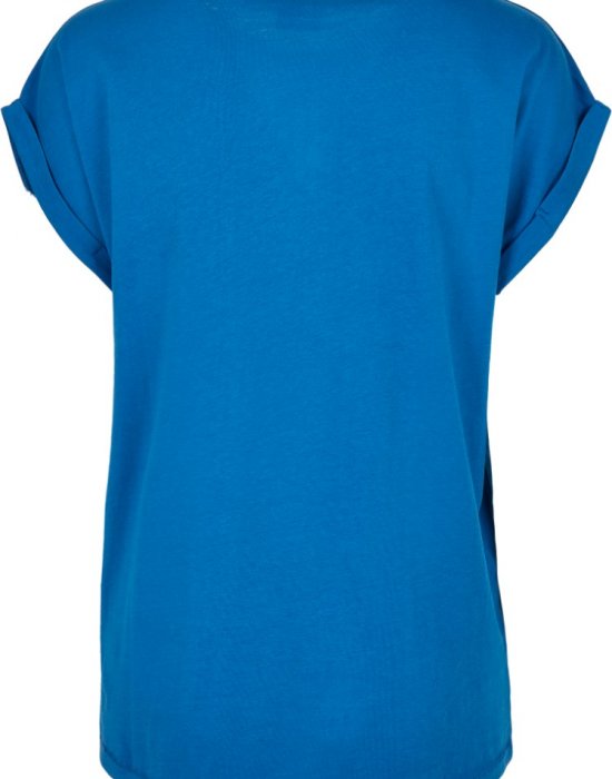 Дамска тениска в ярко син цвят Urban Classics Ladies Extended Shoulder Tee sporty blue, Urban Classics, Тениски - Complex.bg