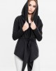 Дамска жилетка с качулка в черен цвят Urban Classics  Ladies Hooded Sweat Cardigan black, Urban Classics, Жилетки - Complex.bg