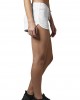 Дамски къси панталони в бял мраморен цвят Urban Classics Ladies Space Dye Hotpants wht/blk/wht, Urban Classics, Къси панталони - Complex.bg