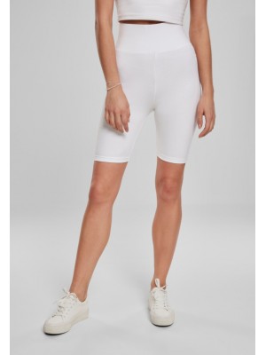 Дамски къс клин с висока талия в бял цвят Urban Classics Ladies High Waist Cycle Shorts 