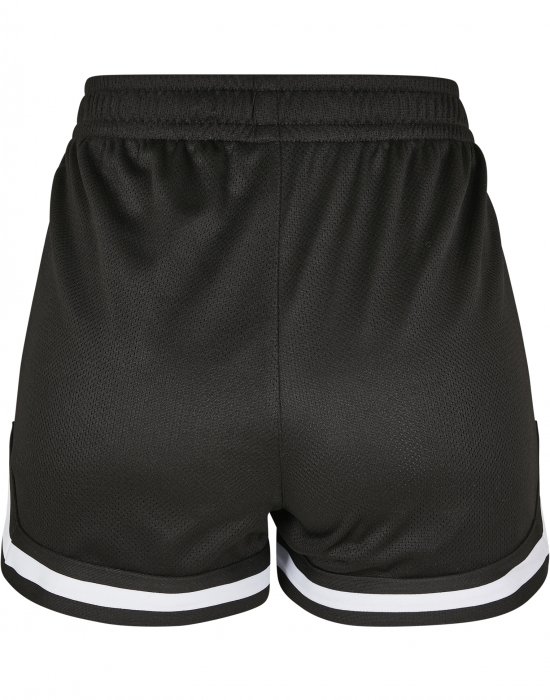 Дамски мрежести BIG SIZE къси панталони в черен цвят Urban Classics Ladies Stripes Mesh Hot Pants, Urban Classics, Къси панталони - Complex.bg