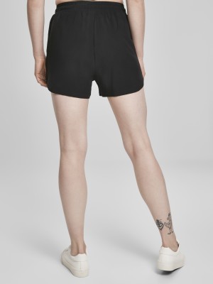 Дамски къси панталони от вискоза в черен цвят Urban Classics Ladies Viscose Resort Shorts black 