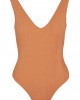 Цял бански костюм в оранжев цвят Urban Classics Ladies Crinkle High Leg Swimsuit, Urban Classics, Бански - Complex.bg