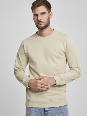 Мъжка блуза в бежово Urban Classics Basic Terry Crew