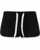 Дамски къси панталони в черен цвят Urban Classics  Ladies French Terry Hotpants blk/wht, Urban Classics, Къси панталони - Complex.bg