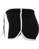 Дамски къси панталони в черен цвят Urban Classics  Ladies French Terry Hotpants blk/wht, Urban Classics, Къси панталони - Complex.bg