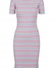 Дамска рокля в розово и синьо Urban Classics Ladies Stretch Stripe Dress, Urban Classics, Рокли - Complex.bg