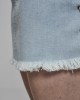 Дамска дънкова пола с връзки в син цвят Urban Classics Ladies Denim Lace Up Skirt blue bleached, Urban Classics, Рокли - Complex.bg