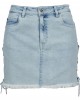 Дамска дънкова пола с връзки в син цвят Urban Classics Ladies Denim Lace Up Skirt blue bleached, Urban Classics, Рокли - Complex.bg