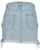 Дамска дънкова пола с връзки в син цвят Urban Classics Ladies Denim Lace Up Skirt blue bleached, Urban Classics, Рокли - Complex.bg