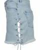 Дамска дънкова пола с връзки в син цвят Urban Classics Ladies Denim Lace Up Skirt blue bleached, Urban Classics, Рокли - Complex.bg